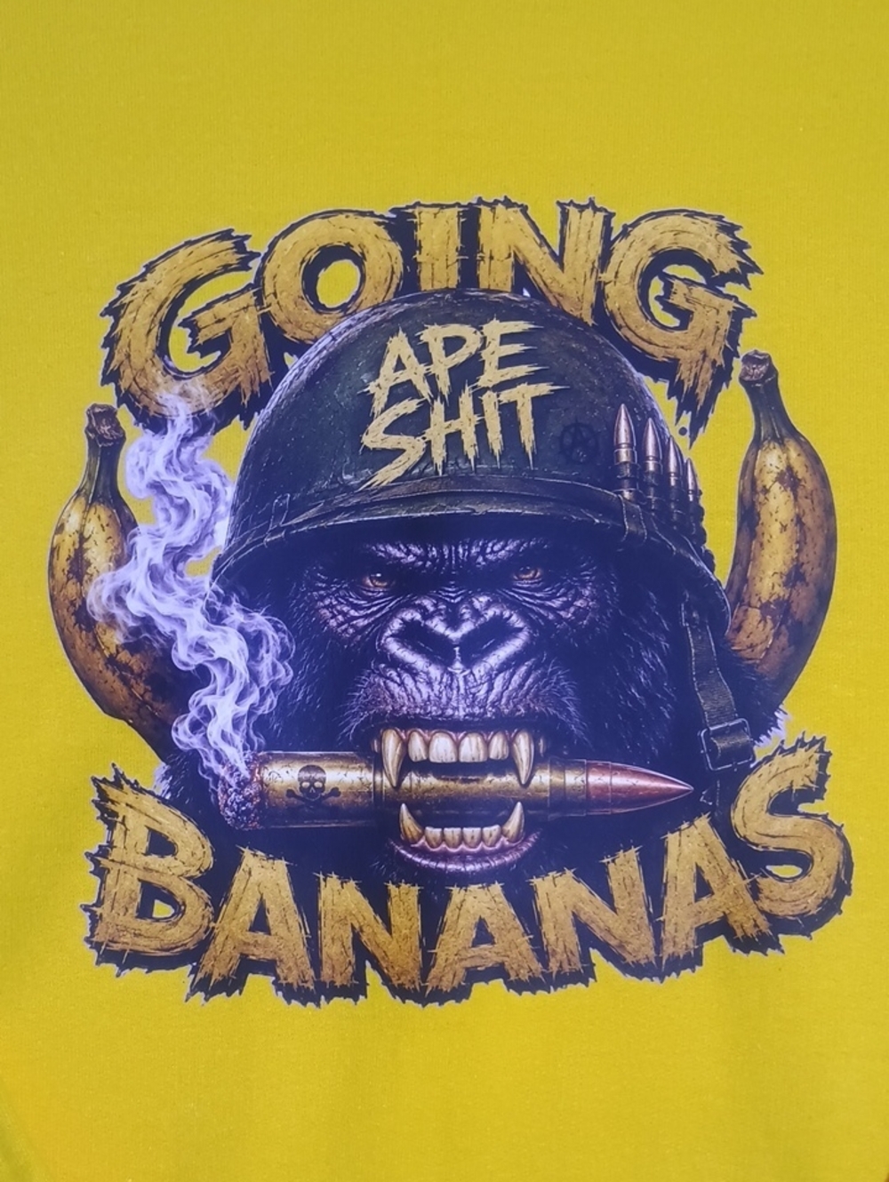 Going Bananas Gorilla Custom Design Crewneck Sweatshirt